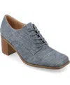Journee Collection Collection Women's Tru Comfort Foam Sylvan Pumps In Denim