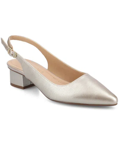 Journee Collection Sylvia Pumps High In Gold