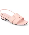 Journee Collection Tabatha Block Heel Sandal In Pink