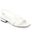 Journee Collection Women's Tabatha Block Heel Slingback Flat Sandals In White