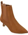 Journee Collection Collection Women's Tru Comfort Foam Wide Width Tenlee Bootie In Cognac