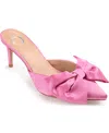 Journee Collection Tiarra Womens Pointed Stiletto Heel Pumps In Pink