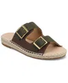 Journee Collection Women's Tresah Double Strap Espadrille Sandals In Olive