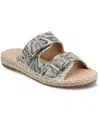 Journee Collection Women's Tresah Double Strap Espadrille Sandals In Snake