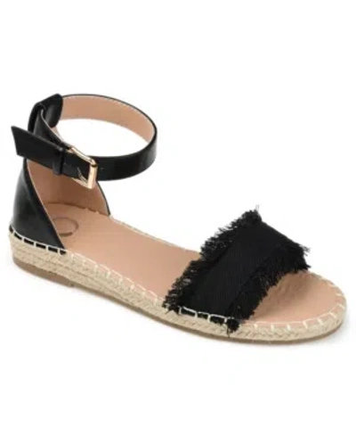 Journee Collection Women's Tristeen Espadrille Sandals In Black