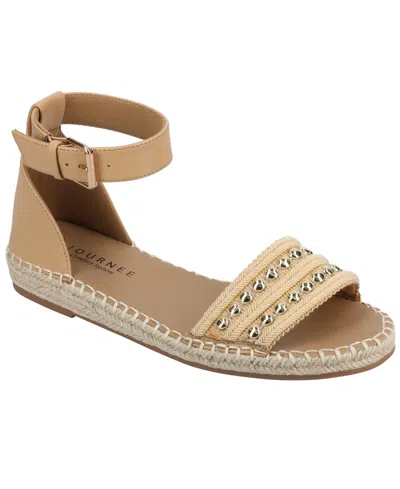 Journee Collection Tristeeen Ankle Strap Espadrille Sandal In Neutral