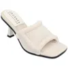 Journee Collection Addriel Slide Sandal In White