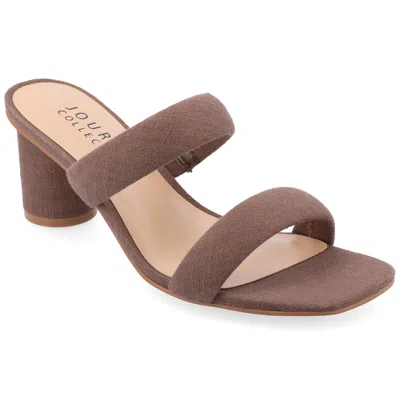 Journee Collection Women's Tru Comfort Foam Aniko Sandals In Brown
