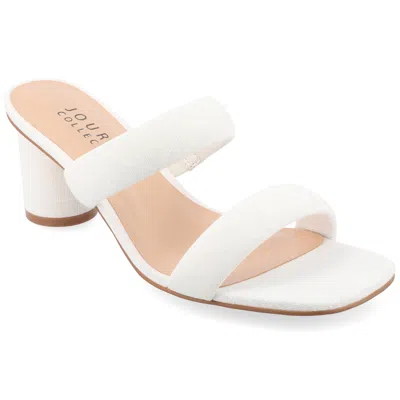 Journee Collection Women's Tru Comfort Foam Aniko Sandals In White