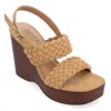 Journee Collection Tru Comfort Foam Ayvee Wedge Sandal In Brown