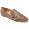 Journee Collection Collection Women's Tru Comfort Foam Benntly Flat In Grey
