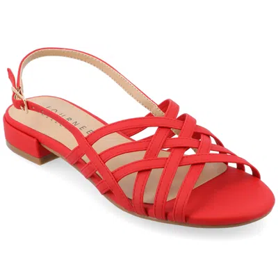 Journee Collection Women's Tru Comfort Foam Cassandra Sandals In Red