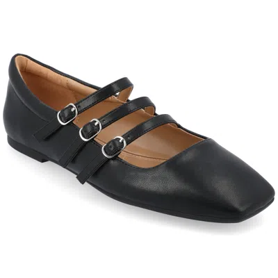 Journee Women's Tru Comfort Foam Medium And Wide Width Darlin Dress Flats In Black