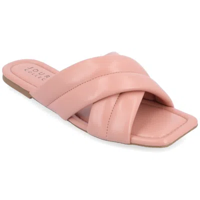 Journee Collection Tru Comfort Divyah Sandal In Mauve