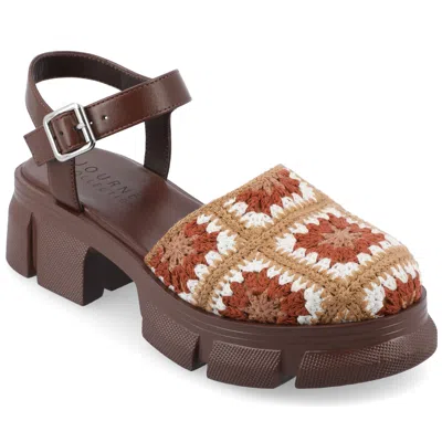 Journee Collection Women's Tru Comfort Foam Dorit Sandals In Brown