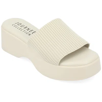 Journee Collection Women's Tru Comfort Foam Emani Sandal In White