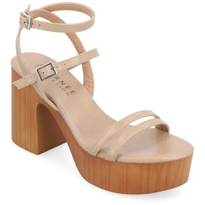 Journee Collection Collection Women's Tru Comfort Foam Emerynn Sandals In Tan