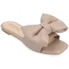 Journee Collection Tru Comfort Foam Fayre Bow Flat In Brown