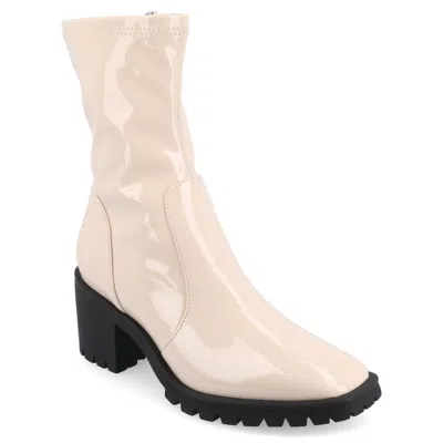 Journee Women's Tru Comfort Foam Icelyn Booties In Beige