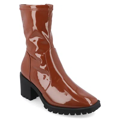 Journee Women's Tru Comfort Foam Icelyn Booties In Brown