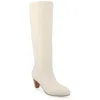 Journee Collection Jovey Tall Boots In White