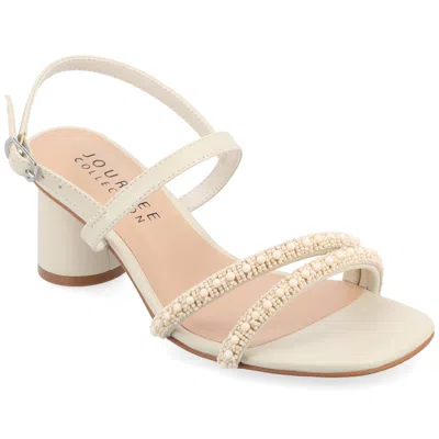 Journee Collection Women's Tru Comfort Foam Lornnah Sandals In White