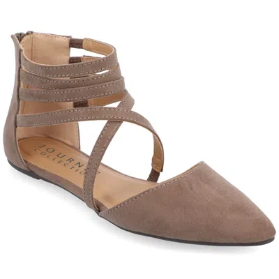 Journee Collection Collection Women's Tru Comfort Foam Marlee Flat In Beige