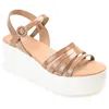 Journee Collection Women's Tru Comfort Foam Miragge Sandal In Brown