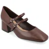 Journee Collection Women's Tru Comfort Foam Nally Pumps In Brown