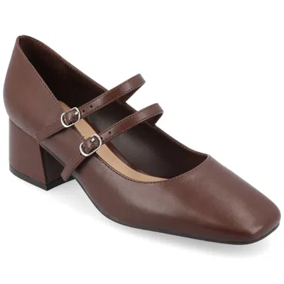 Journee Collection Women's Tru Comfort Foam Nally Pumps In Brown