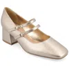Journee Collection Women's Tru Comfort Foam Nally Pumps In Gold