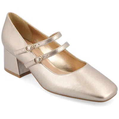 Journee Collection Women's Tru Comfort Foam Nally Pumps In Gold