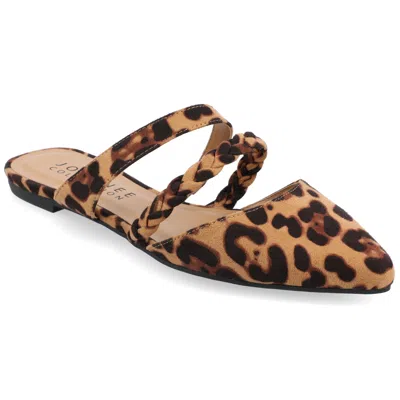 Journee Collection Women's Tru Comfort Foam Narrow Width Olivea Mule In Animal Print