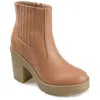 Journee Collection Women's Tru Comfort Foam Riplee Bootie In Brown