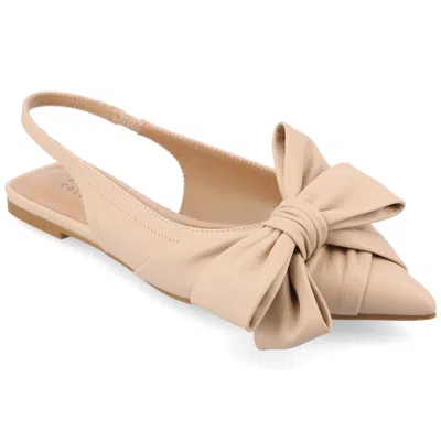 Journee Collection Women's Tru Comfort Foam Sabbrina Flats In Beige