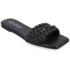 Journee Collection Women's Tru Comfort Foam Sawyerr Wide Width Sandals In Black