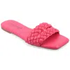 Journee Collection Women's Tru Comfort Foam Sawyerr Wide Width Sandals In Pink