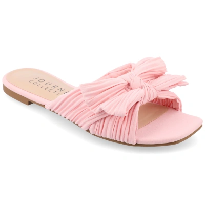 Journee Collection Women's Tru Comfort Foam Serlina Wide Width Sandal In Pink