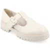 Journee Collection Suvi Mary Jane Loafer In White