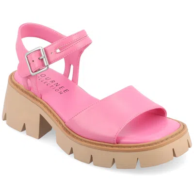 Journee Collection Women's Tru Comfort Foam Tillee Sandals In Pink