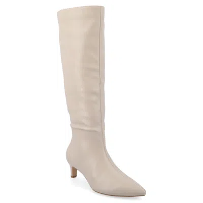 Journee Collection Women's Tru Comfort Foam Tullip Wide Width Extra Wide Calf Boots In Grey