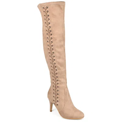 Journee Collection Women's Tru Comfort Foam Wide Calf Abie Boot In Grey
