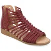 Shop Journee Collection Women's Tru Comfort Foam Wide Width Delilah Sandals In Pink