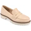 Journee Collection Women's Tru Comfort Foam Narrow Width Kenly Flats In Beige