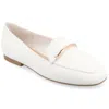 Journee Collection Tru Comfort Foam Wrenn Flat In White
