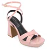 Journee Collection Tru Comfort Foam Zorana Strappy Platform Sandal In Gold