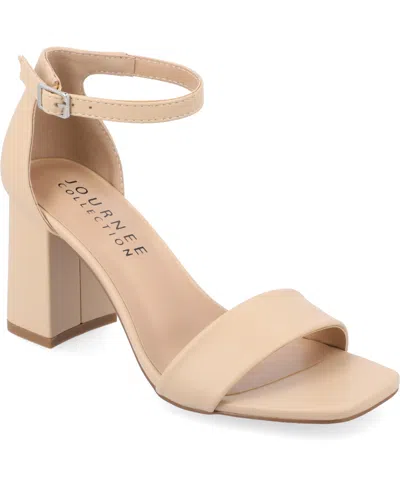 JOURNEE COLLECTION WOMEN'S VALENNCIA ANKLE STRAP SANDALS