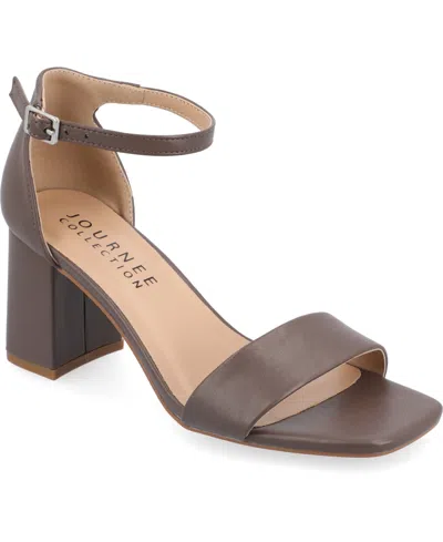 JOURNEE COLLECTION WOMEN'S VALENNCIA ANKLE STRAP SANDALS