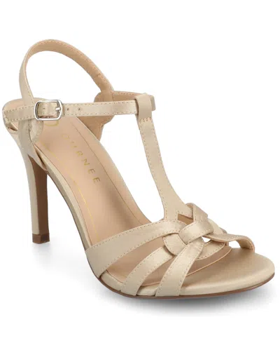 Journee Collection Women's Valry Stiletto Dress Sandals In Gold