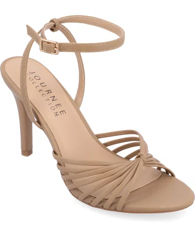 Journee Collection Vanita Stiletto Sandal In Taupe